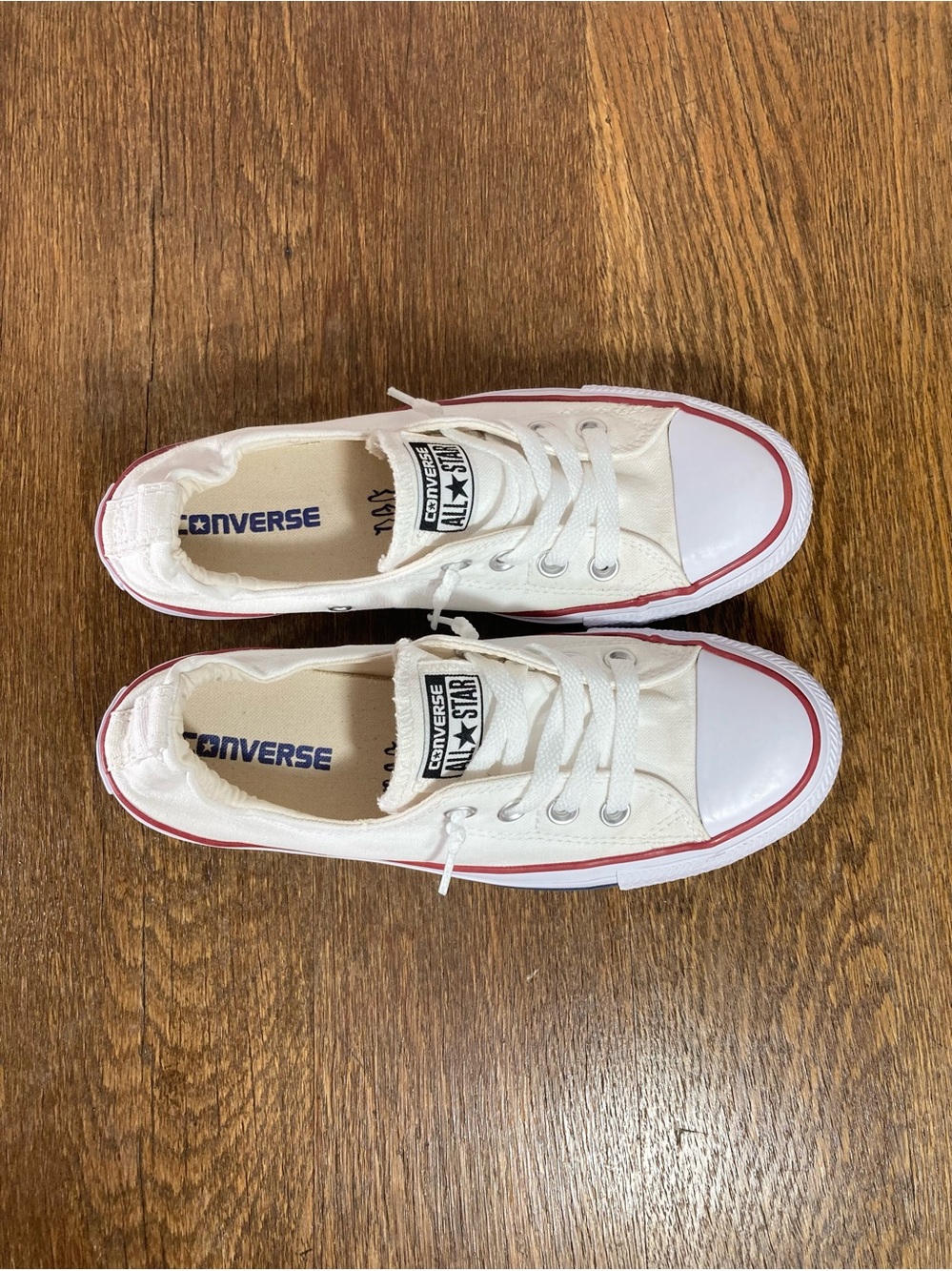 Converse CTAS Shoreline Slip On Sneaker Women’s Size 8 White Canvas - Picture 5 of 8